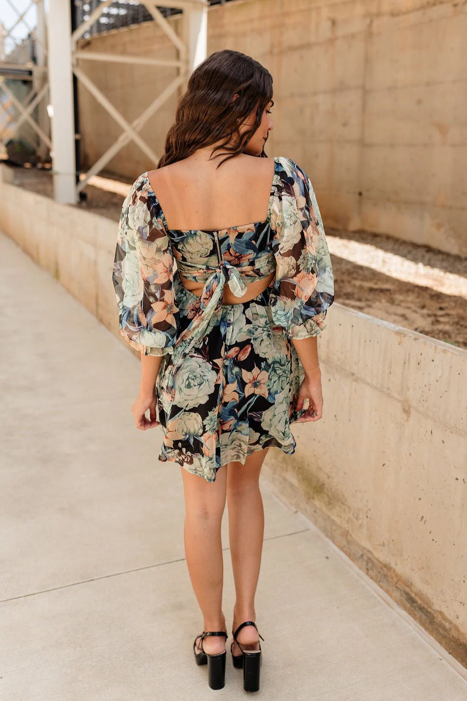 Alexa Floral Babydoll Mini Dress - Image 4