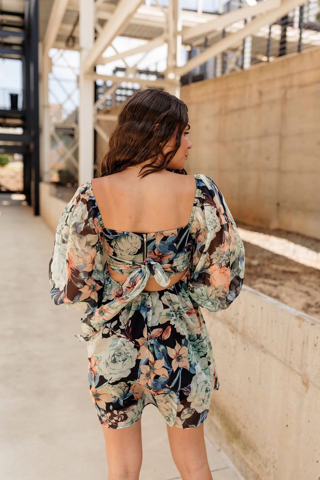 Alexa Floral Babydoll Mini Dress - Image 5