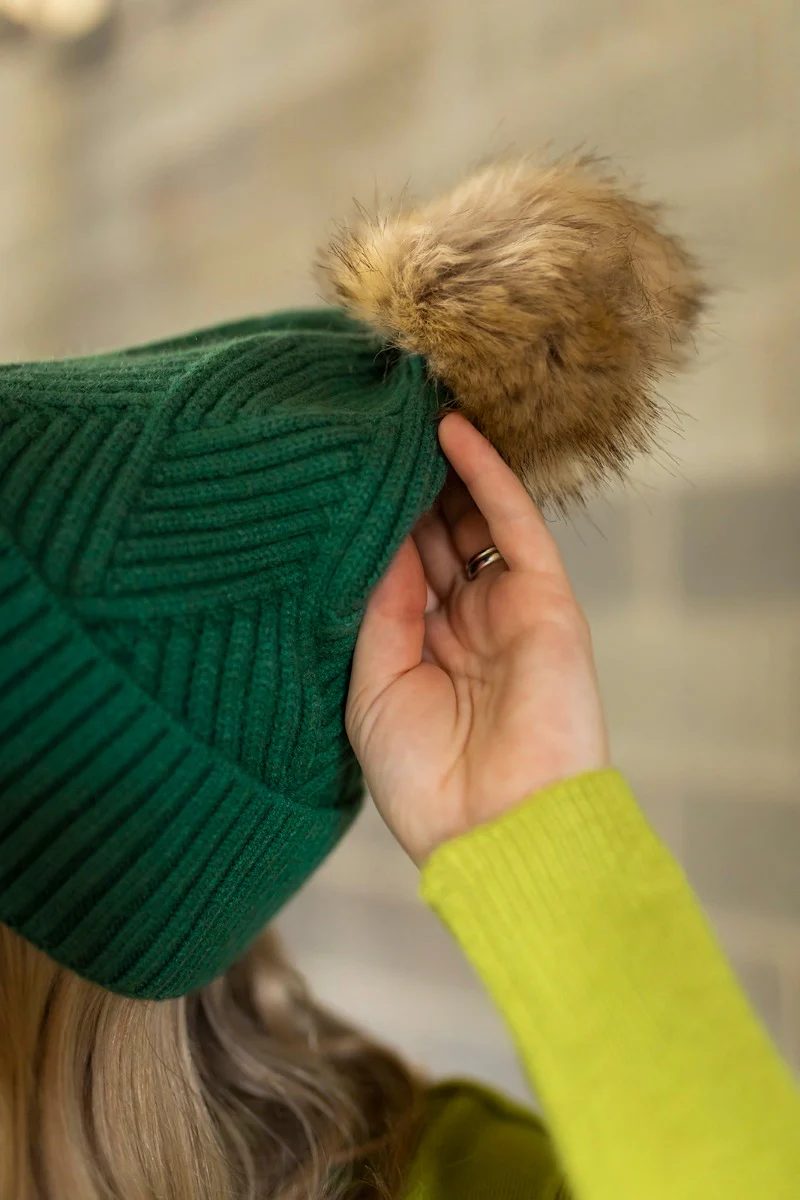 Anchorage Beanie In Green - Image 3