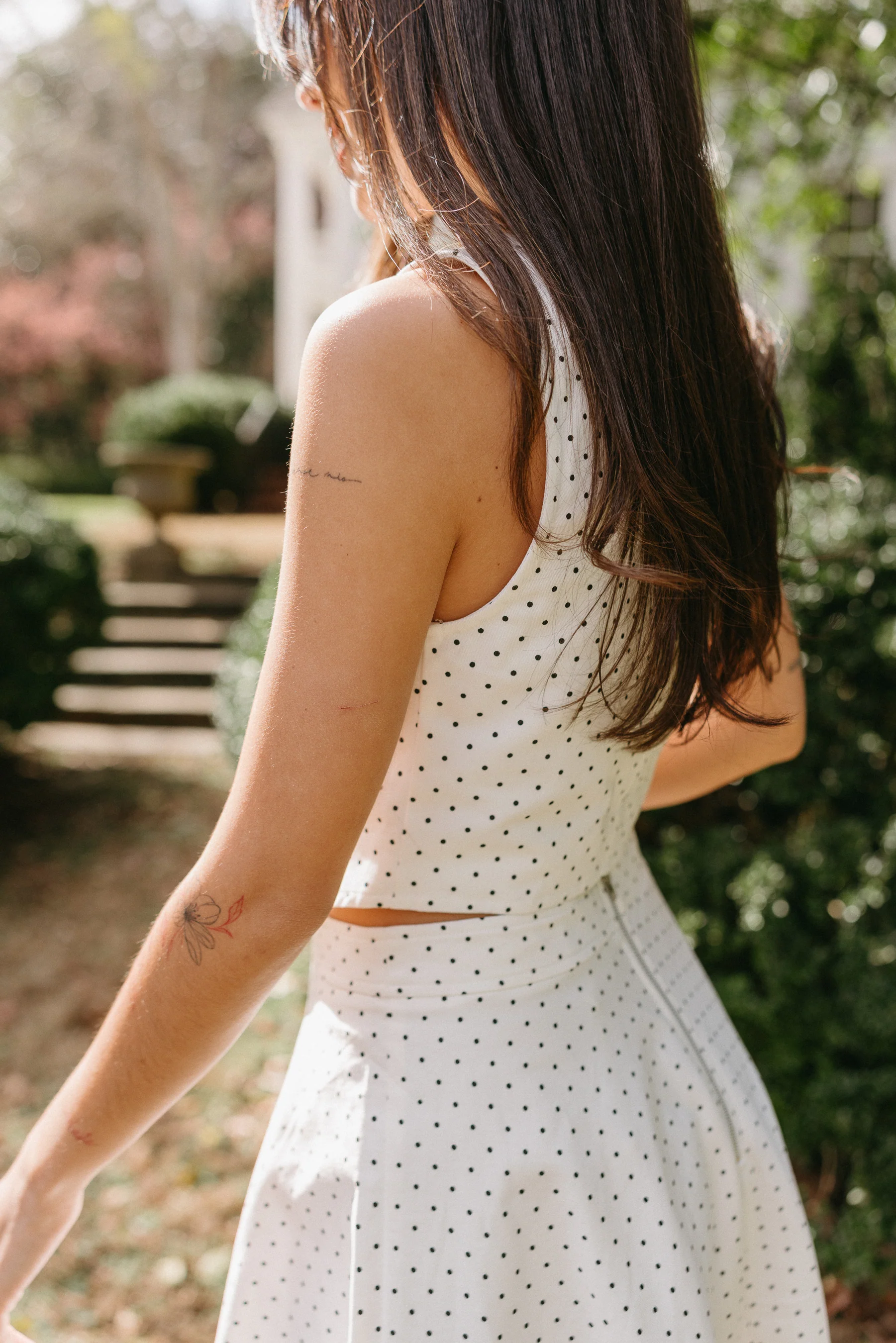 Arabella White & Black Polka Dot Vest - Image 6