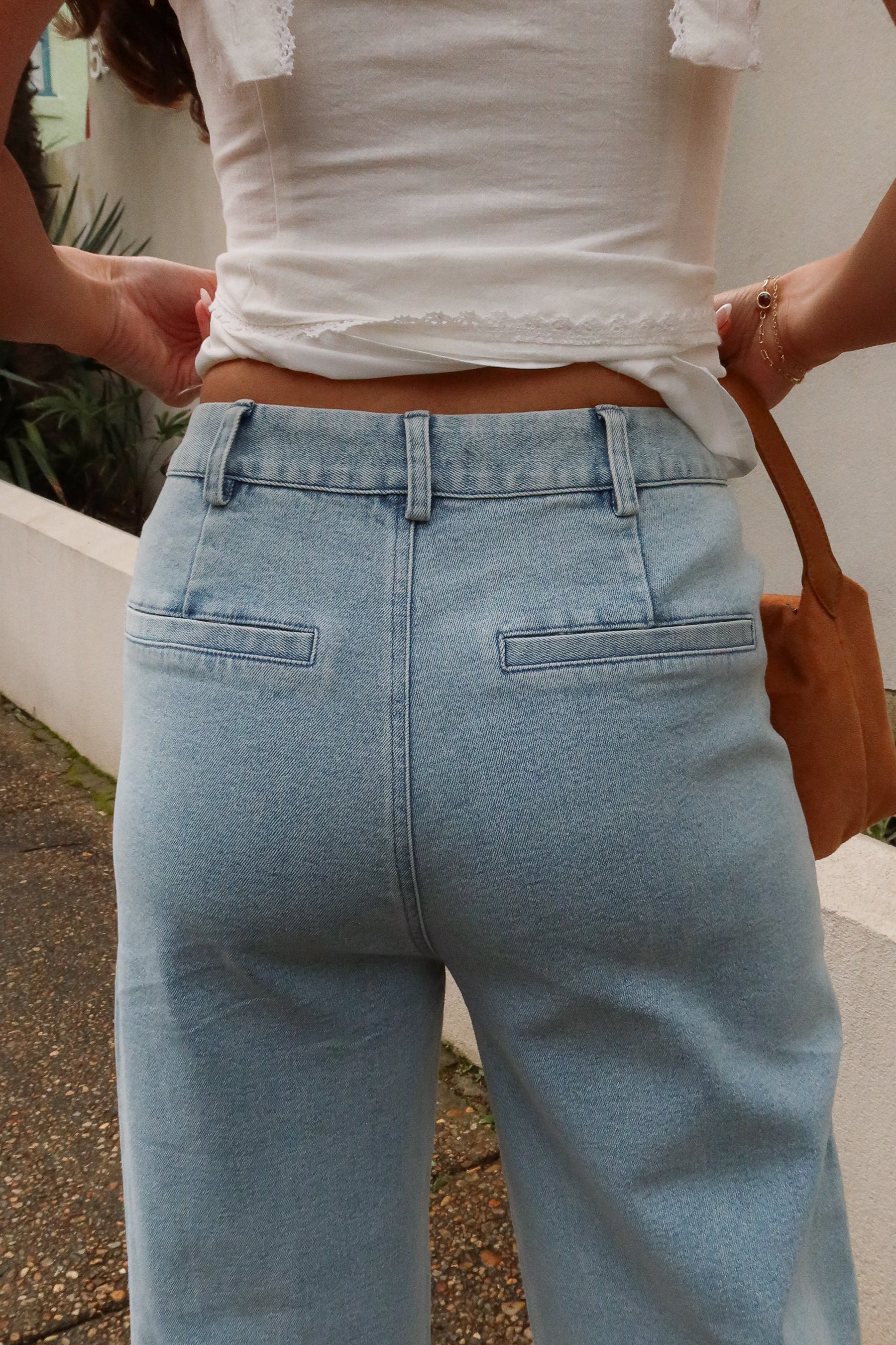 Ashleigh Blue Denim Scalloped Pants - Image 8