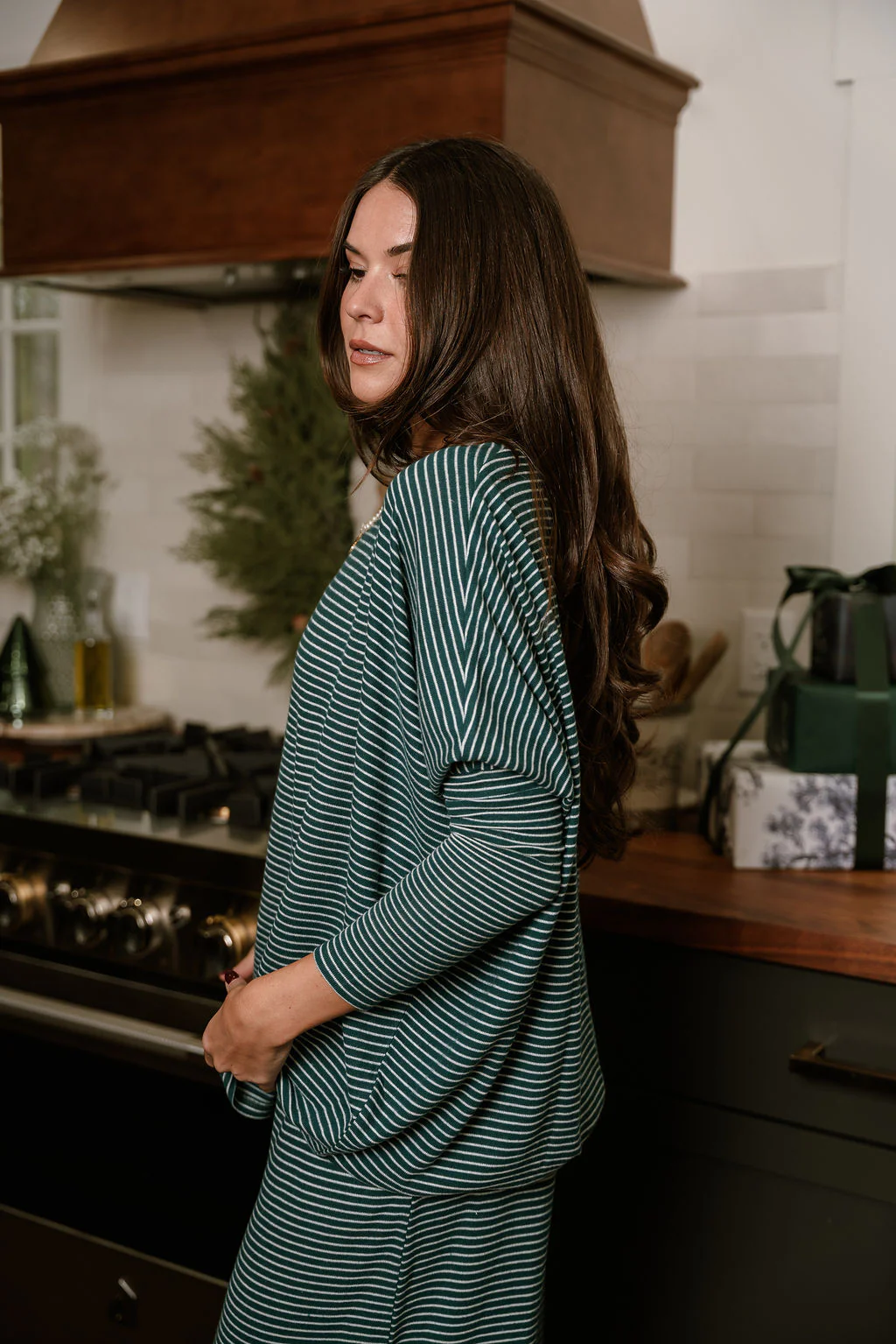 Blair Green Striped Loungewear Set - Image 11