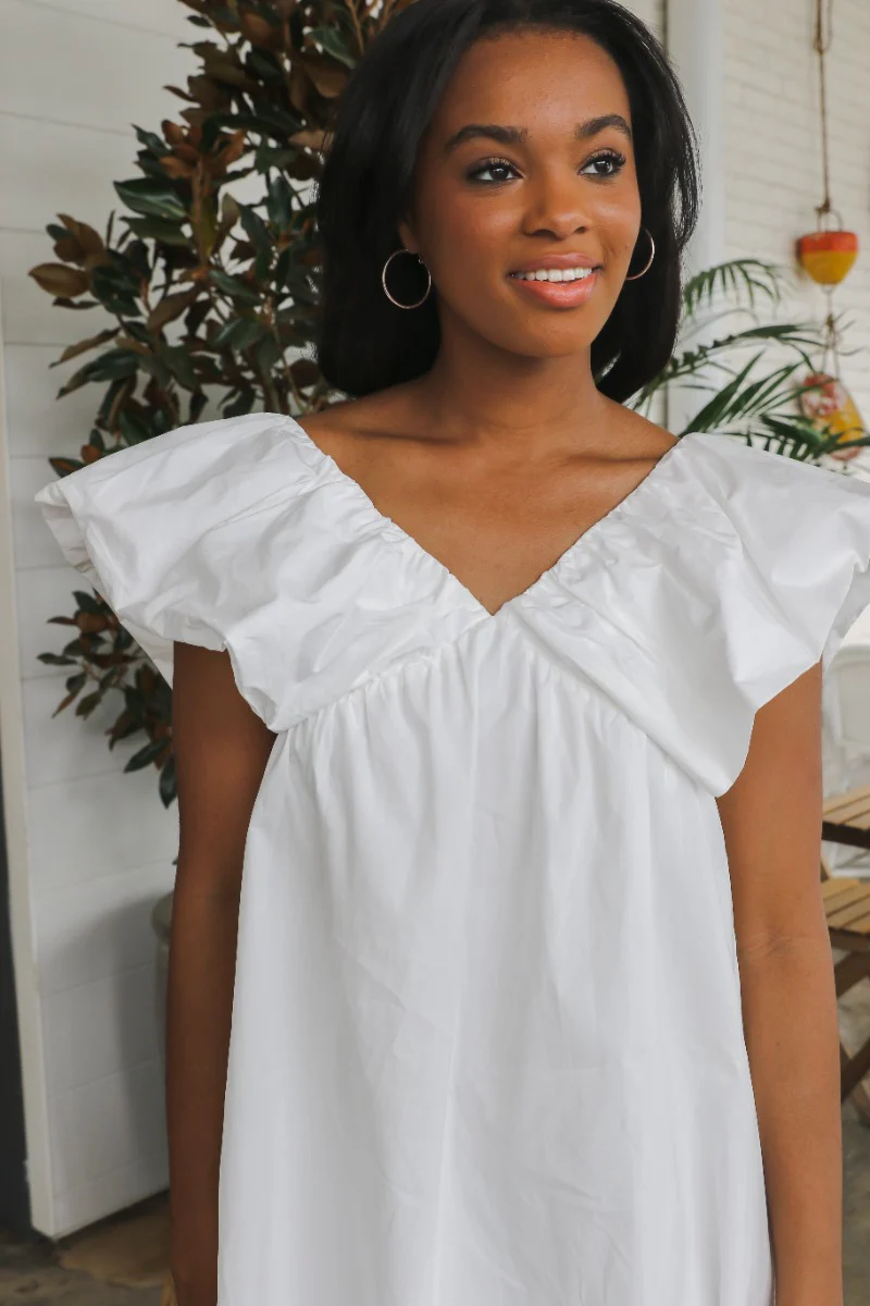 Forever Young Dress in White - Image 3