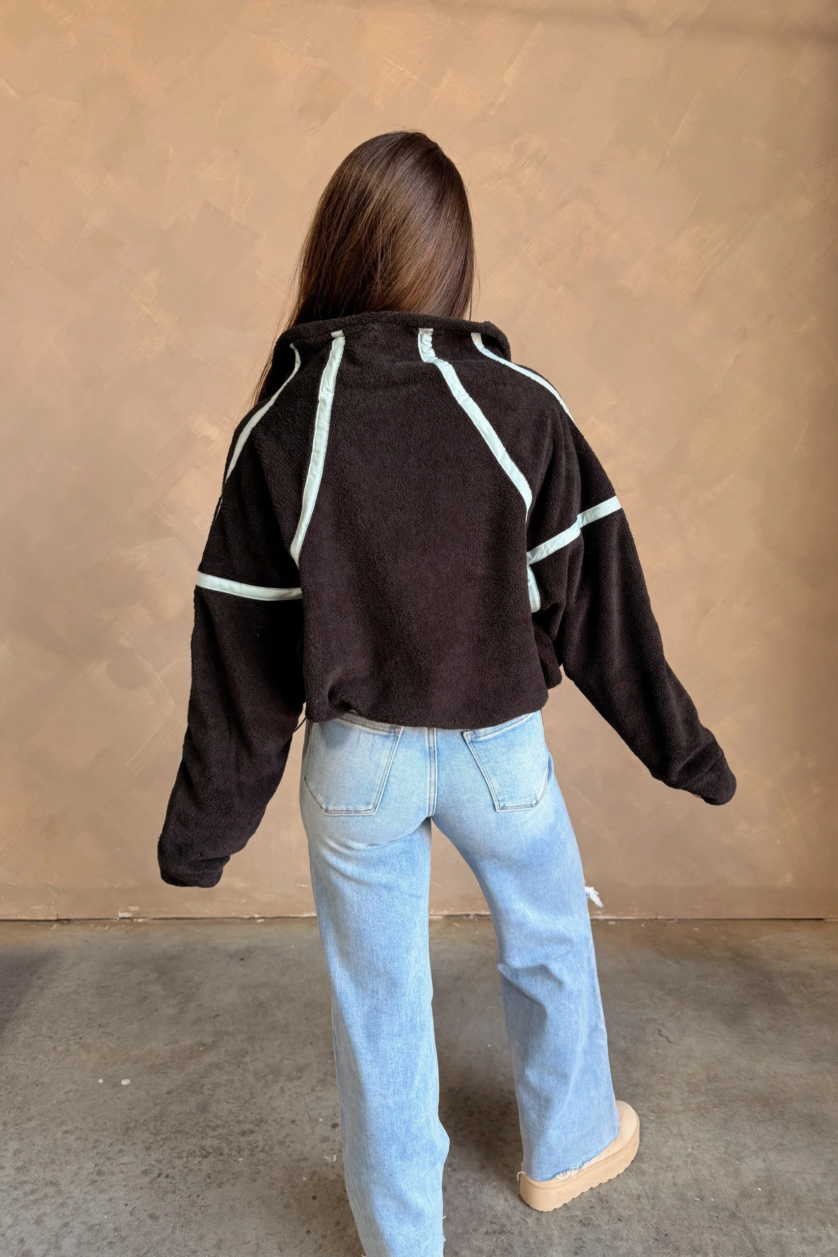 Gia Black & Blue Quarter Zip Pullover - Image 6