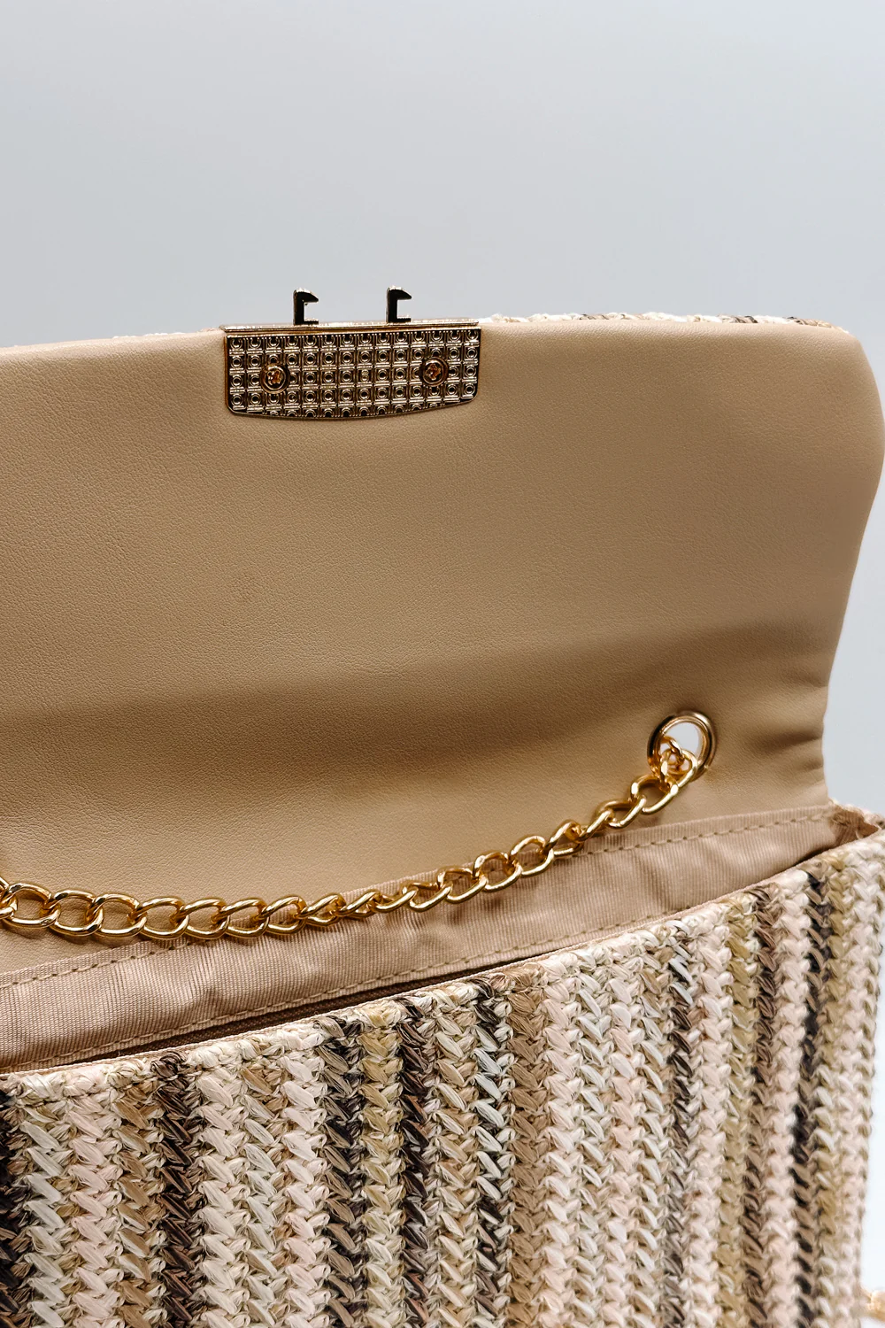 Janie Natural Multi Gold Chain Purse - Image 6