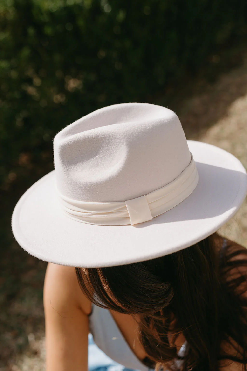 Joanie Beige Brimmed Hat - Image 2