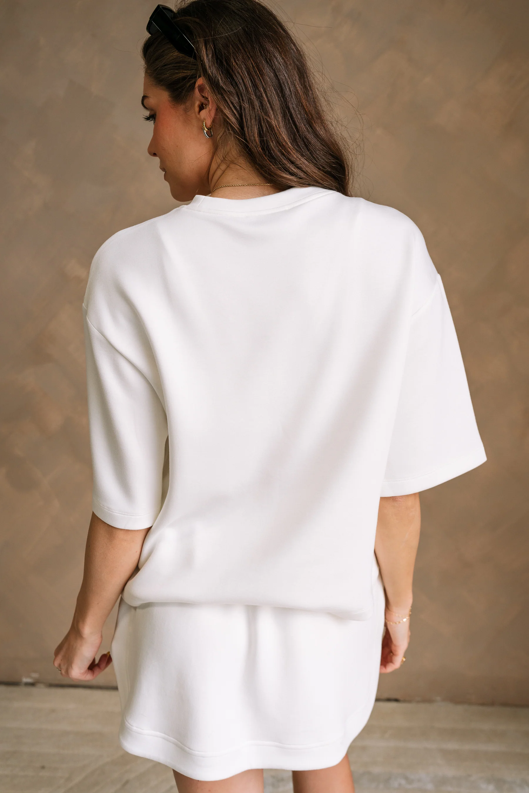 Jordan White Short Sleeve Butter Soft Top - Image 8