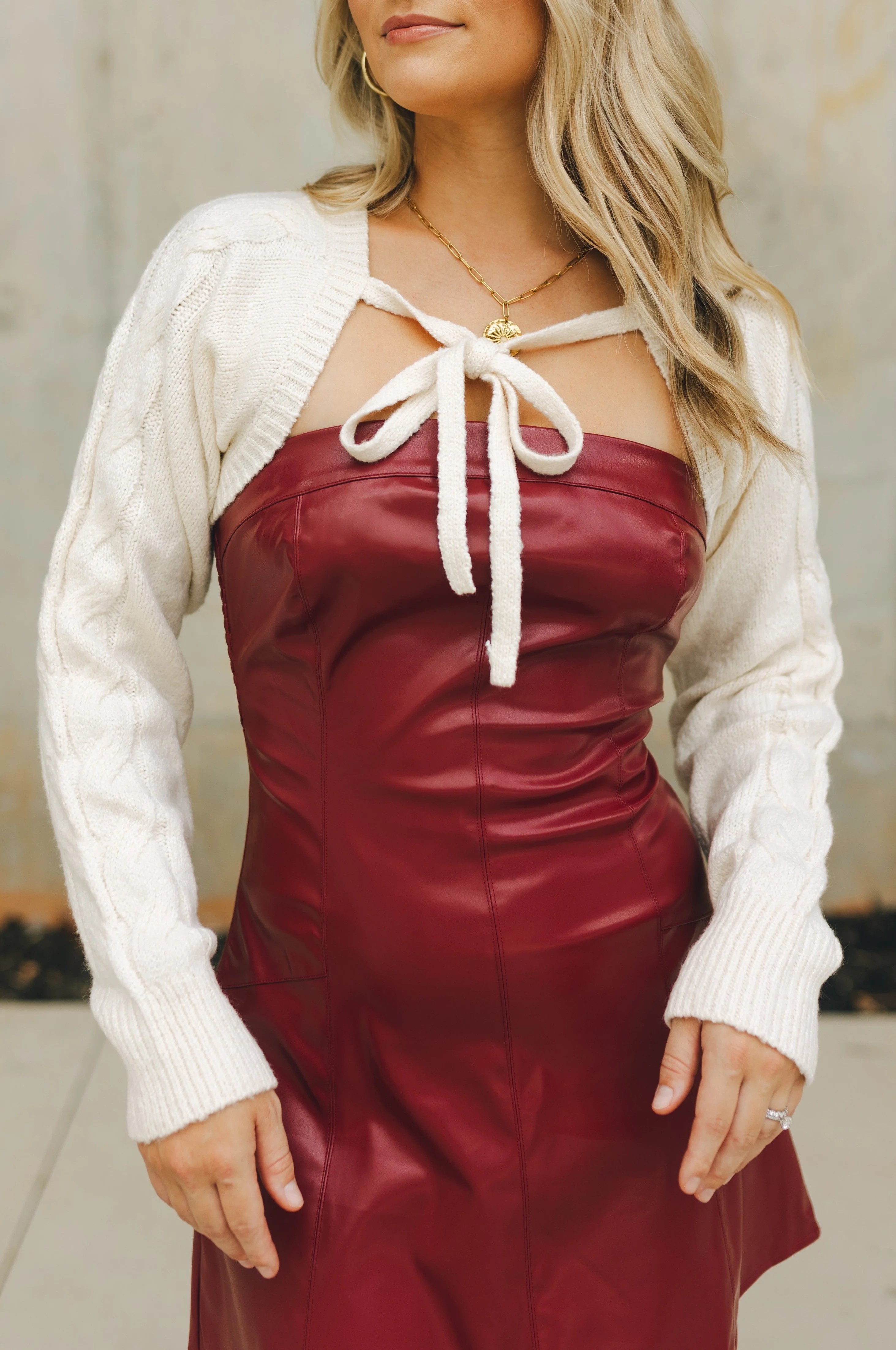 London Cream Cropped Sweater