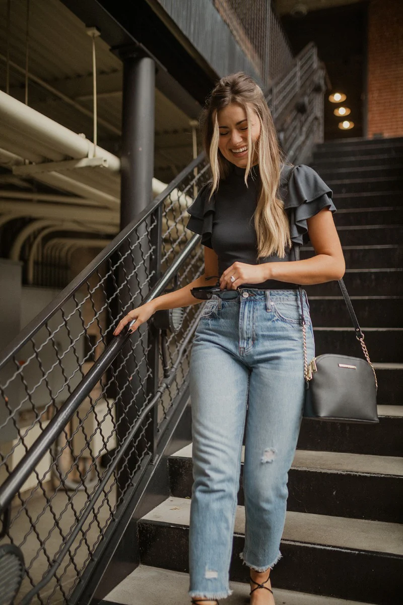 Make A Statement Bodysuit in Washed Black - Image 2