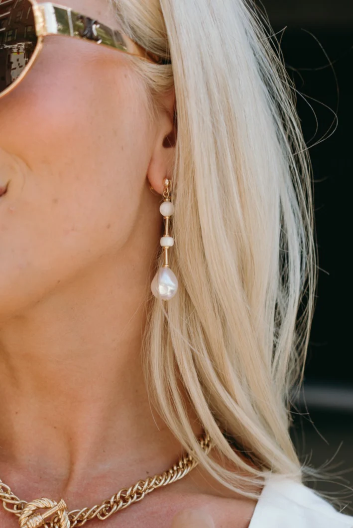 Morgana Pearl Dangle Earrings