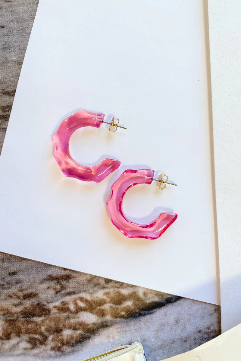 Not Yours Earring In Pink