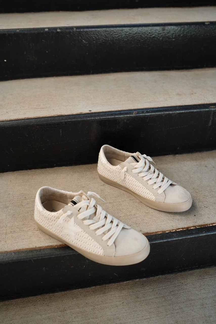 Paula Sneaker in Bone Woven - Image 4
