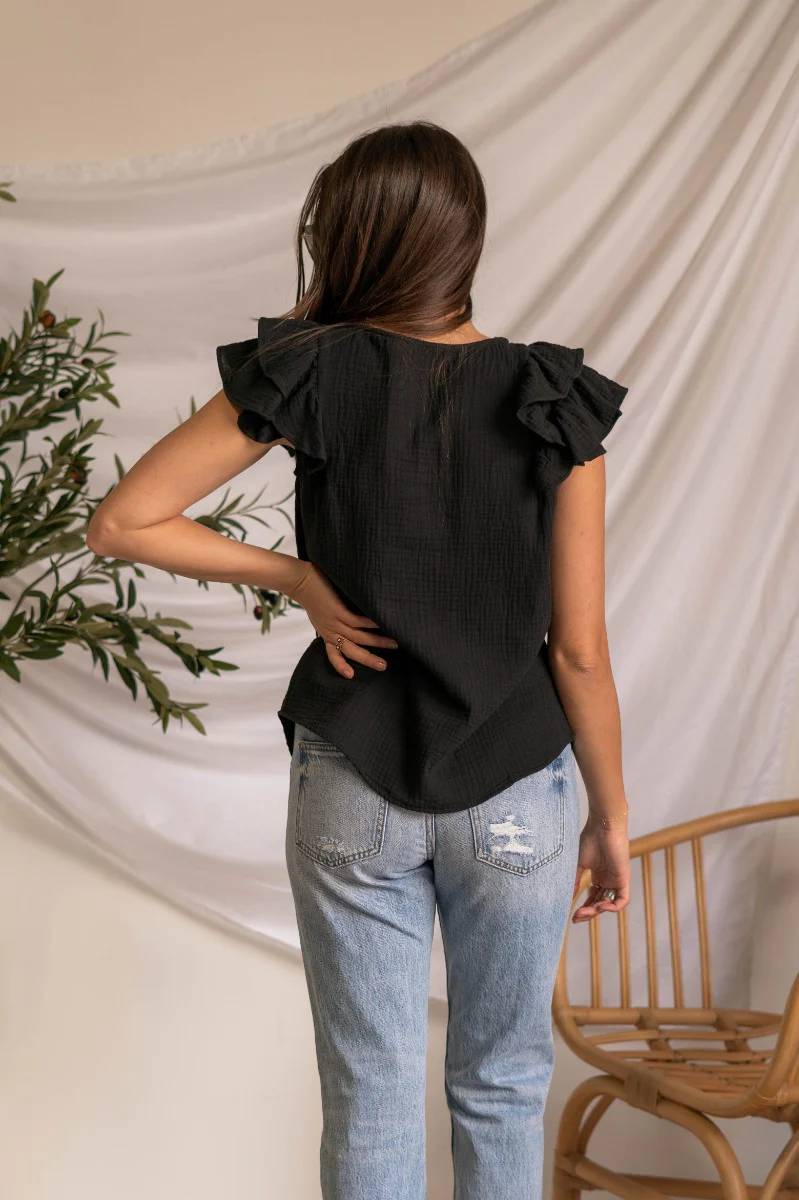 Roll With It Ruffle Top - Image 5