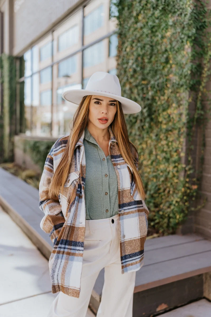 Where To Next Plaid Shacket